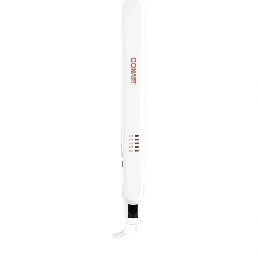 NWT CONAIR Double Ceramic 1" Flat Iron - Rose Gold w/White - Picture 8 of 8